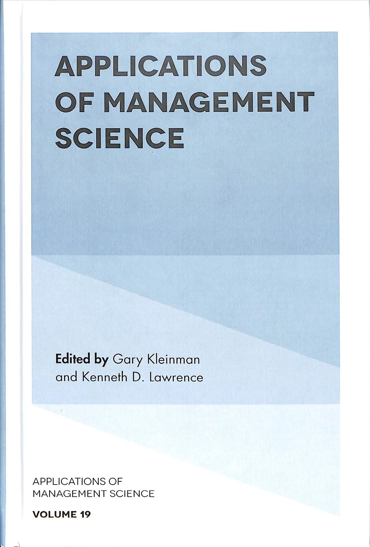 Applications of Management Science By Kenneth D. Lawrence (Hardback)
