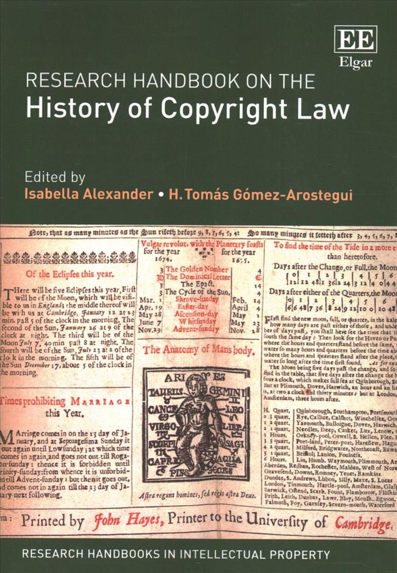 Research Handbook on the History of Copyright Law 9781788118552