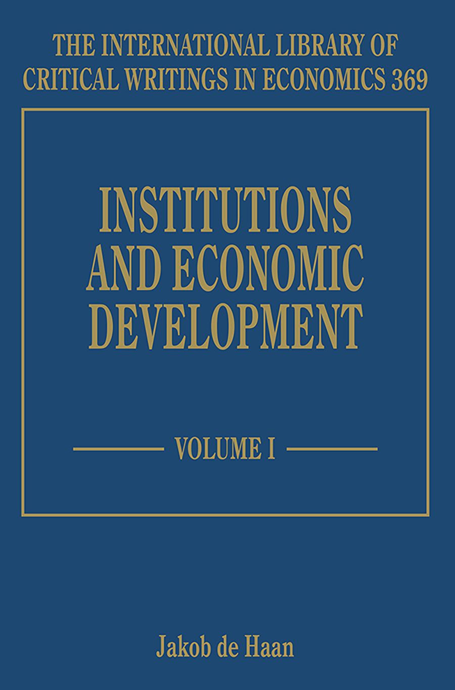 Institutions and Economic Development By Jakob de Haan 9781788118842