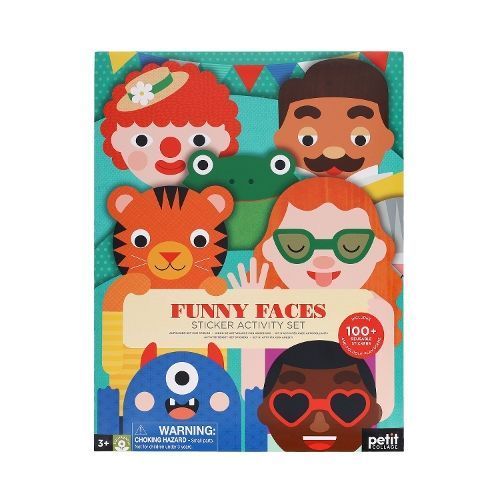 Sticker Activity Set: Funny Faces By Petit Collage 9781797229331