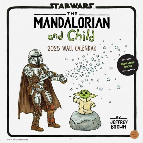 Star Wars The Mandalorian and Child 2025 Wall Calendar 9781797230009