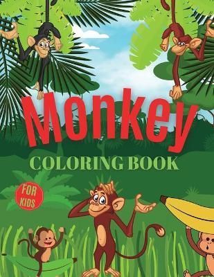 Monkey Coloring Book For Kids By Blox 9781802766561 (Paperback)