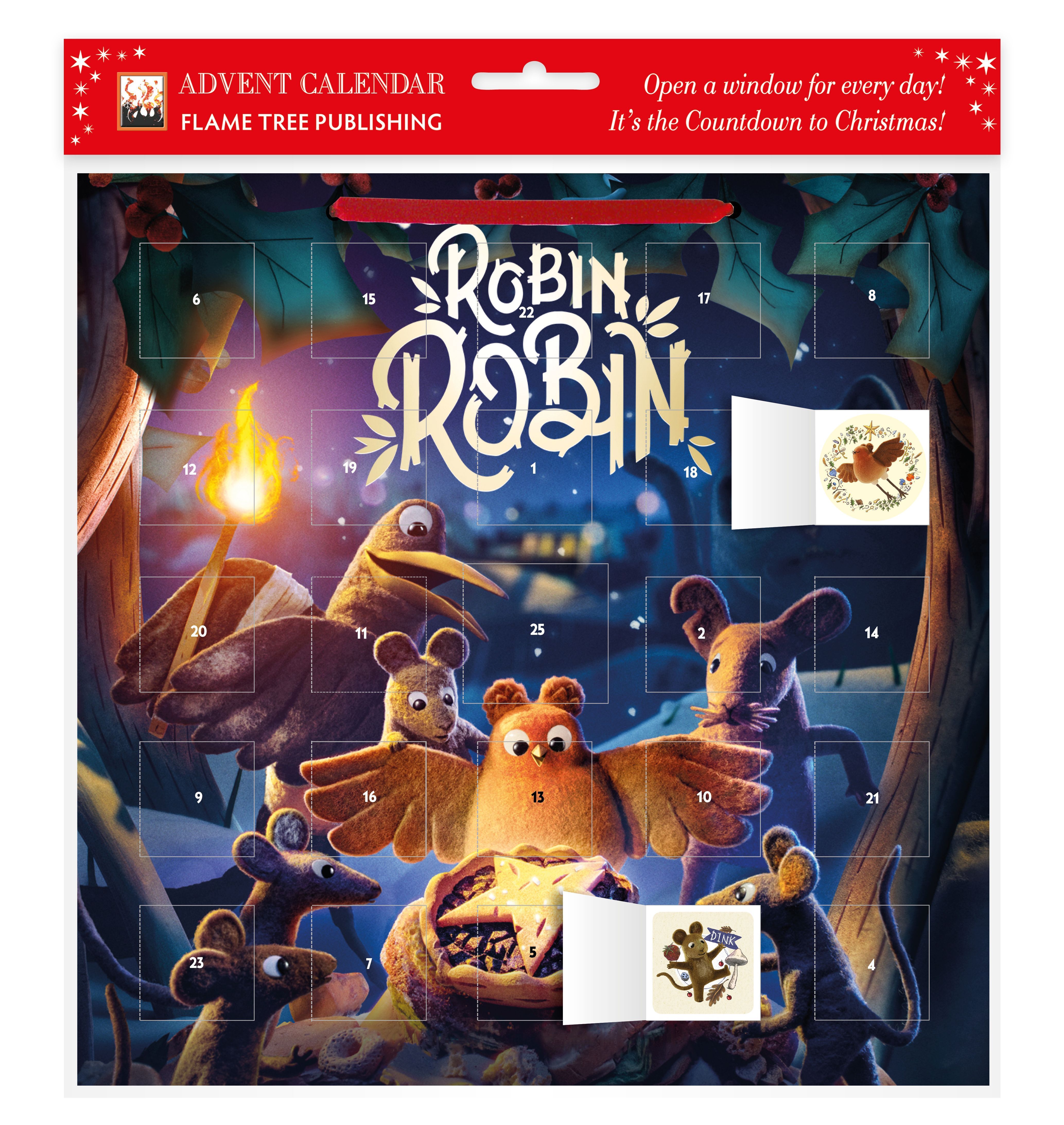 Aardman: Robin Robin Advent Calendar (with stickers) 9781804170908