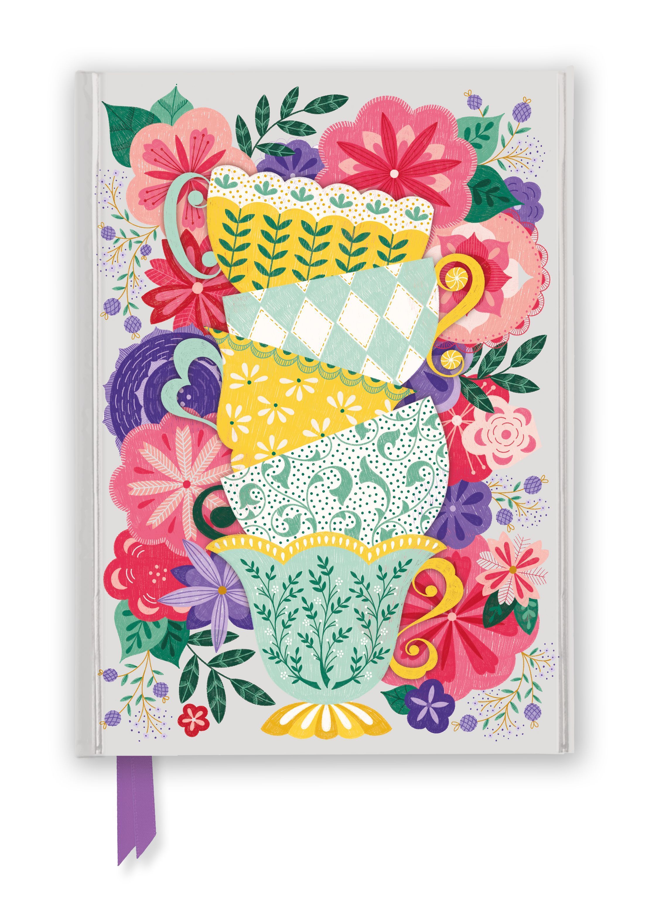 Jenny Zemanek: Teacups (Foiled Journal) By Flame Tree Studio