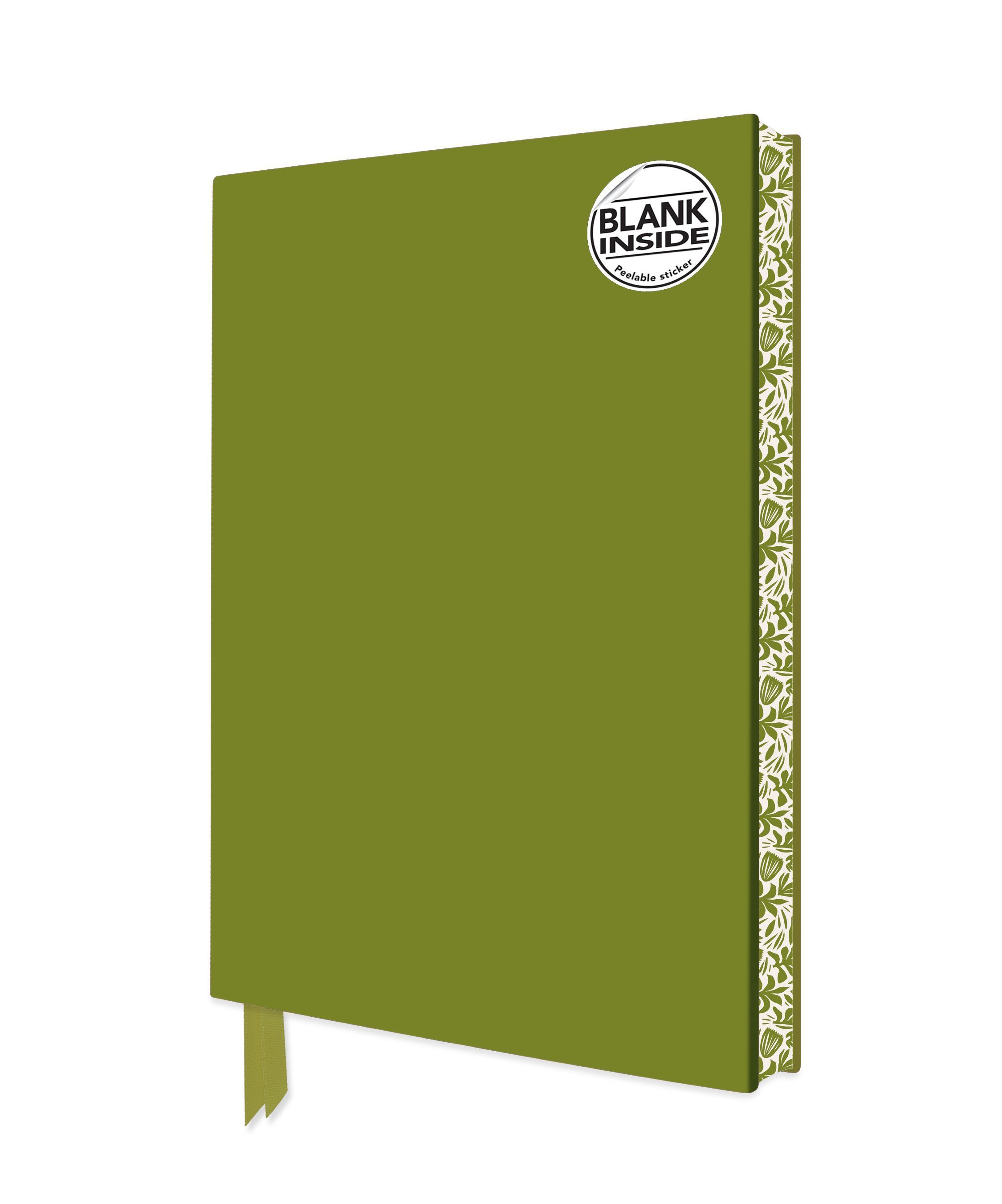 Sage Green Blank Artisan Notebook (Flame Tree Journals) 9781804173572