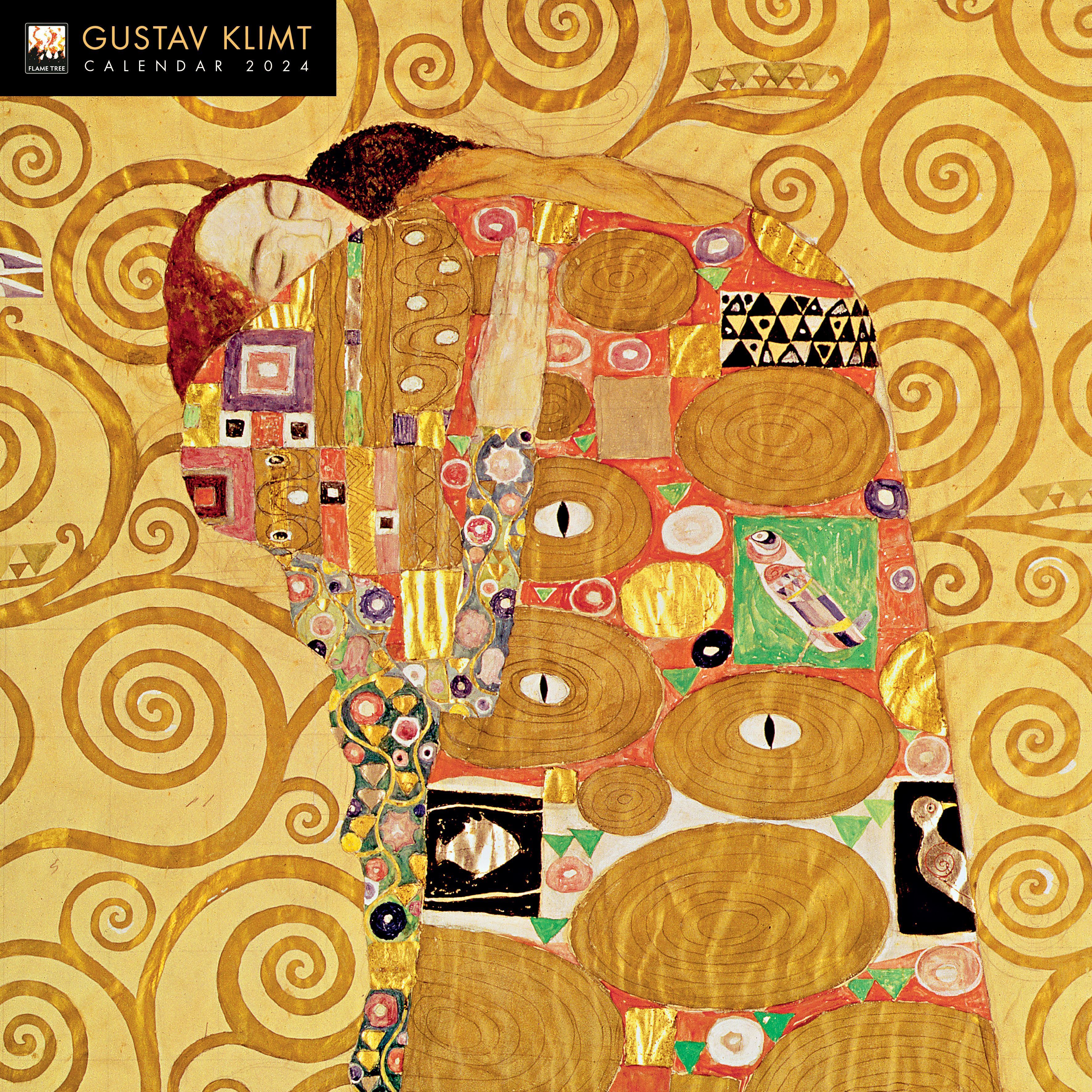 Gustav Klimt Wall Calendar 2024 (Art Calendar) By Flame Tree Studio