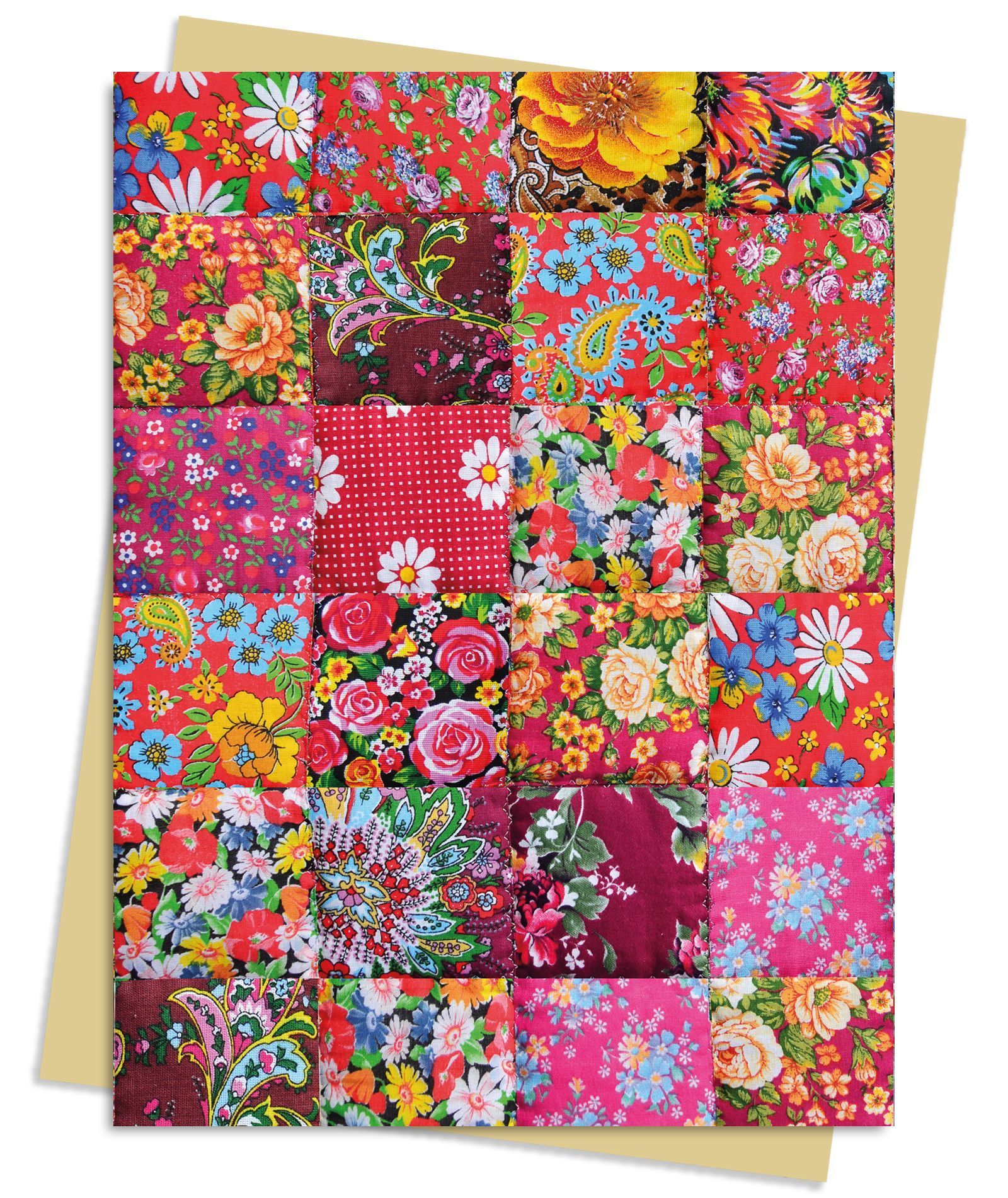 Floral Patchwork Quilt Greeting Card Pack By Flame Tree Studio (Cards)