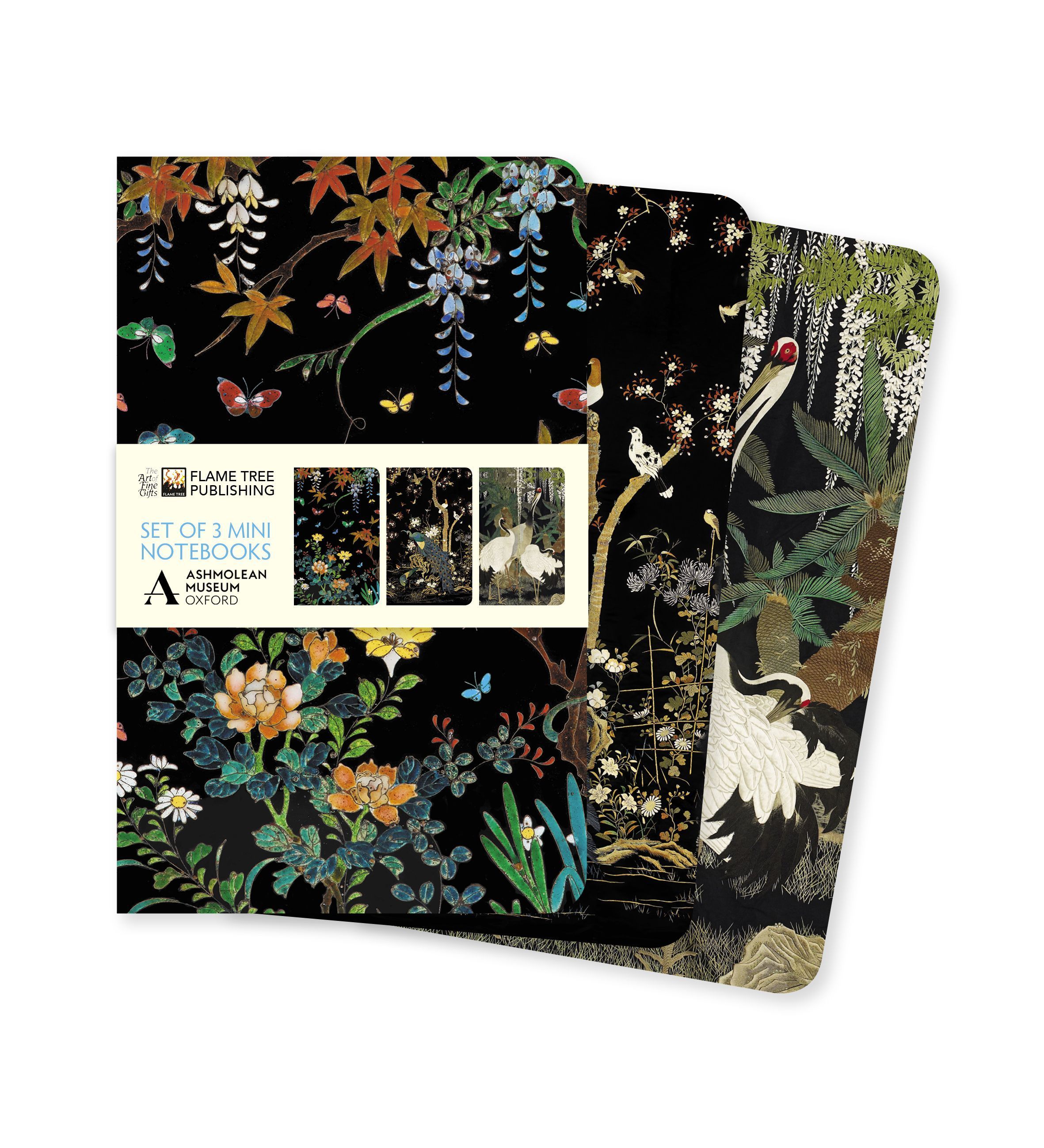 Ashmolean Museum Set of 3 Mini Notebooks By Flame Tree Studio