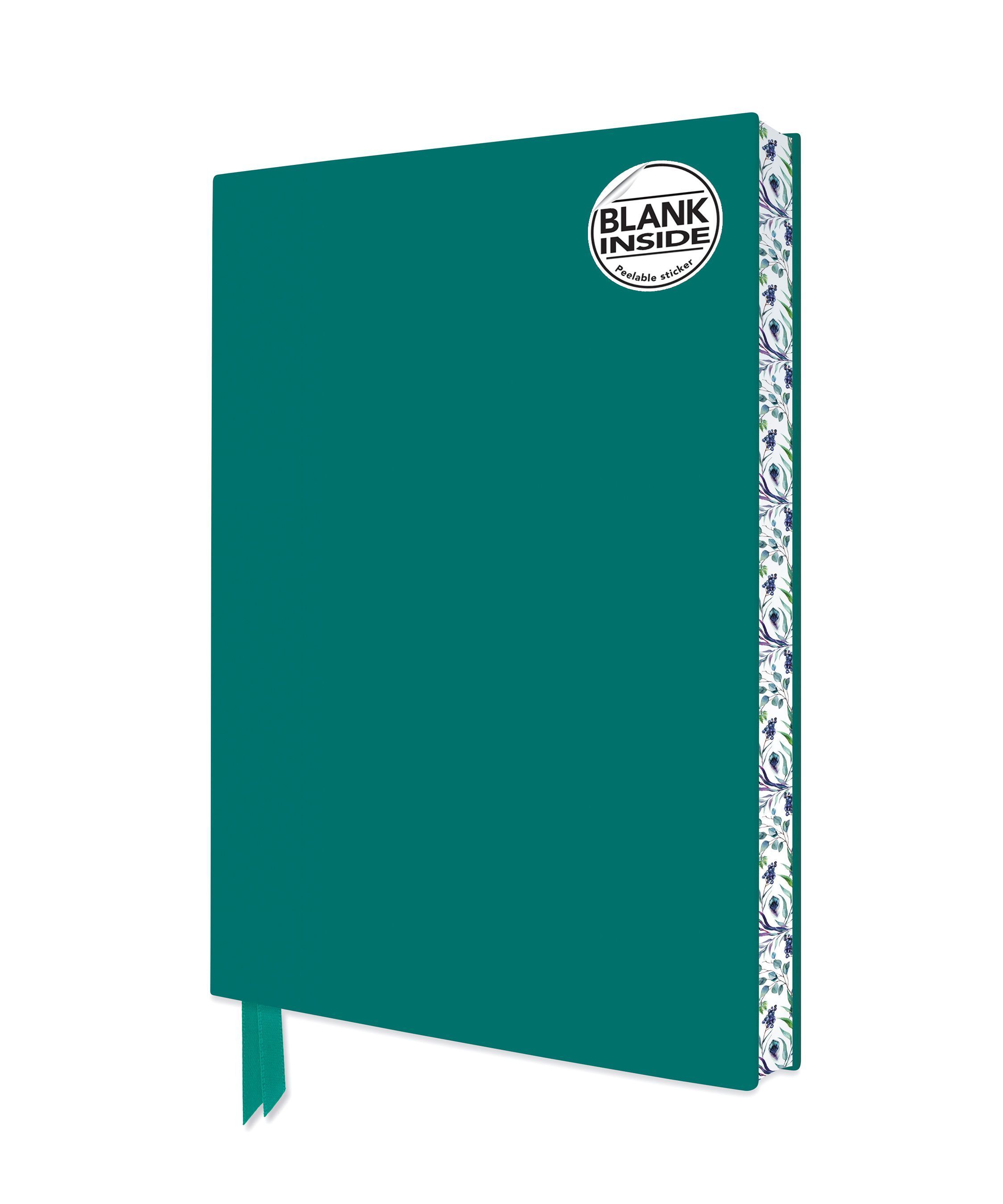 Teal Blank Artisan Notebook (Flame Tree Journals) By Flame Tree Studio