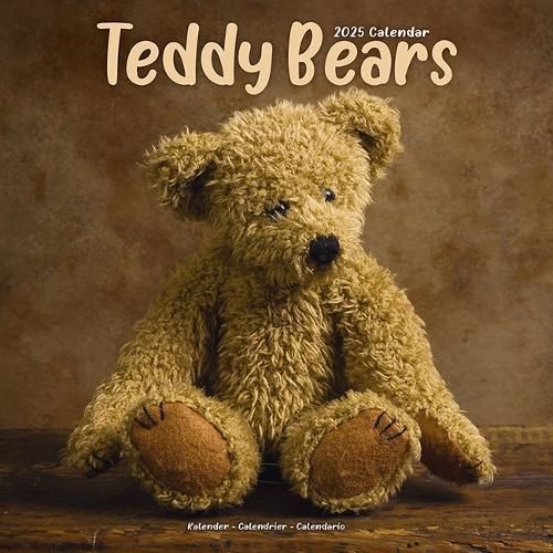 Teddy Bears Calendar 2025 Square Wall Calendar - 16 Month (Calendar)