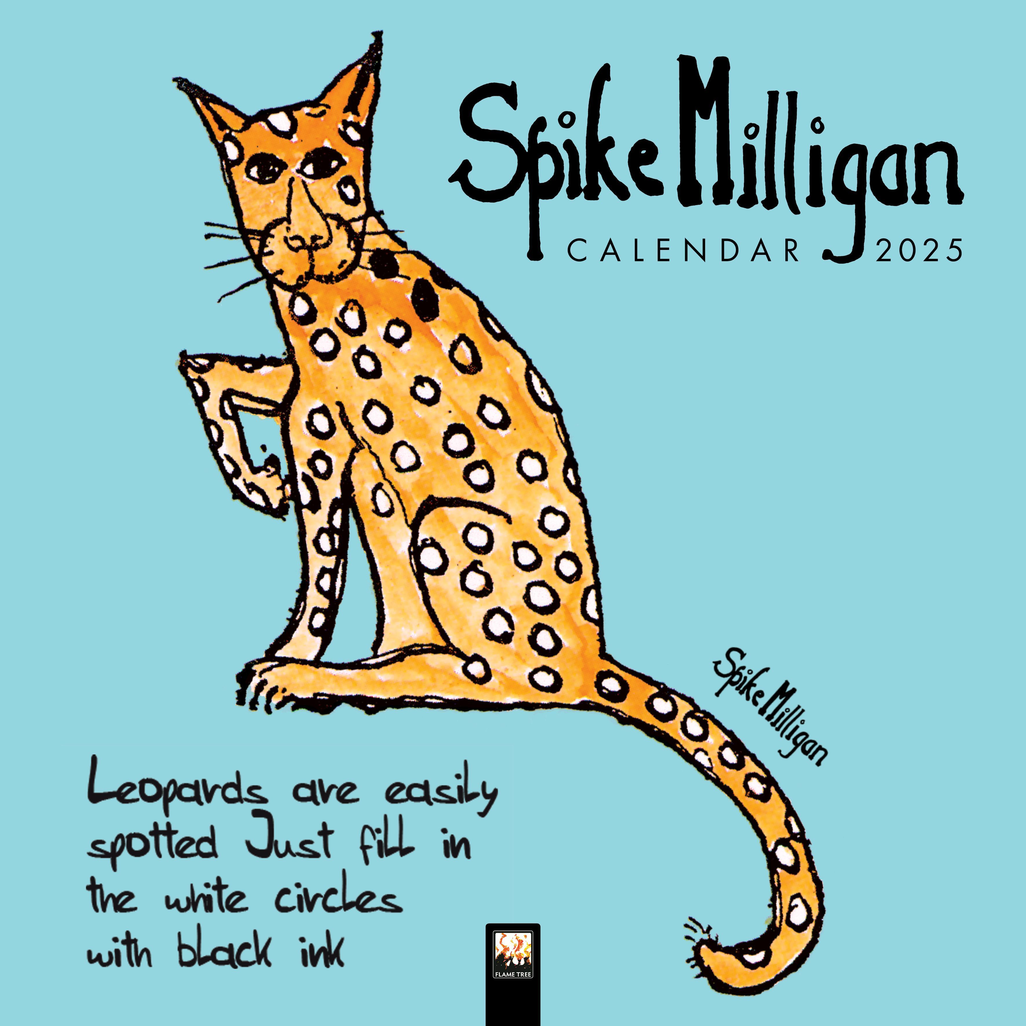 Spike Milligan Wall Calendar 2025 (Art Calendar) By Flame Tree Studio