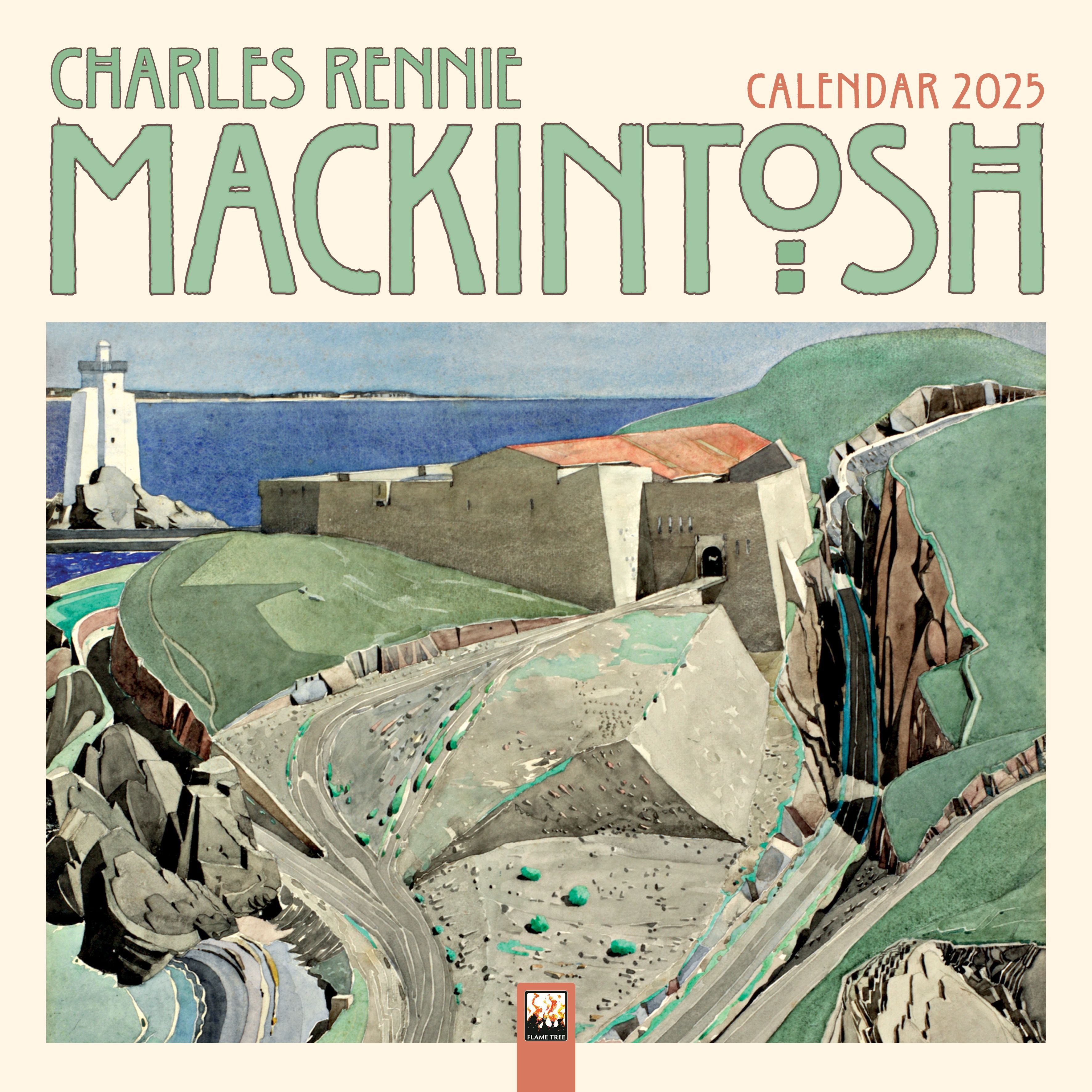 Charles Rennie Mackintosh Wall Calendar 2025 (Art Calendar) (Calendar)