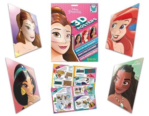 Disney Princess: 3D Posters By Walt Disney 9781837714209 (Paperback)