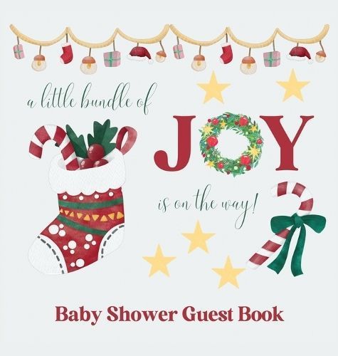 Christmas Baby Shower Guest Book (hardback) By Bell 9781839903441