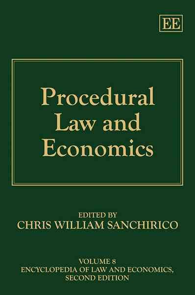 Procedural Law and Economics By Chris William Sanchirico 9781847208248