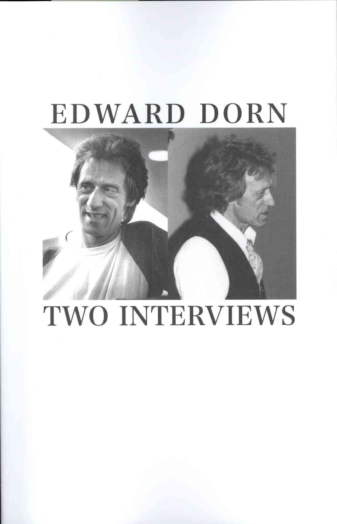 Two Interviews By Dorn, Edward 9781848612785 (Paperback)