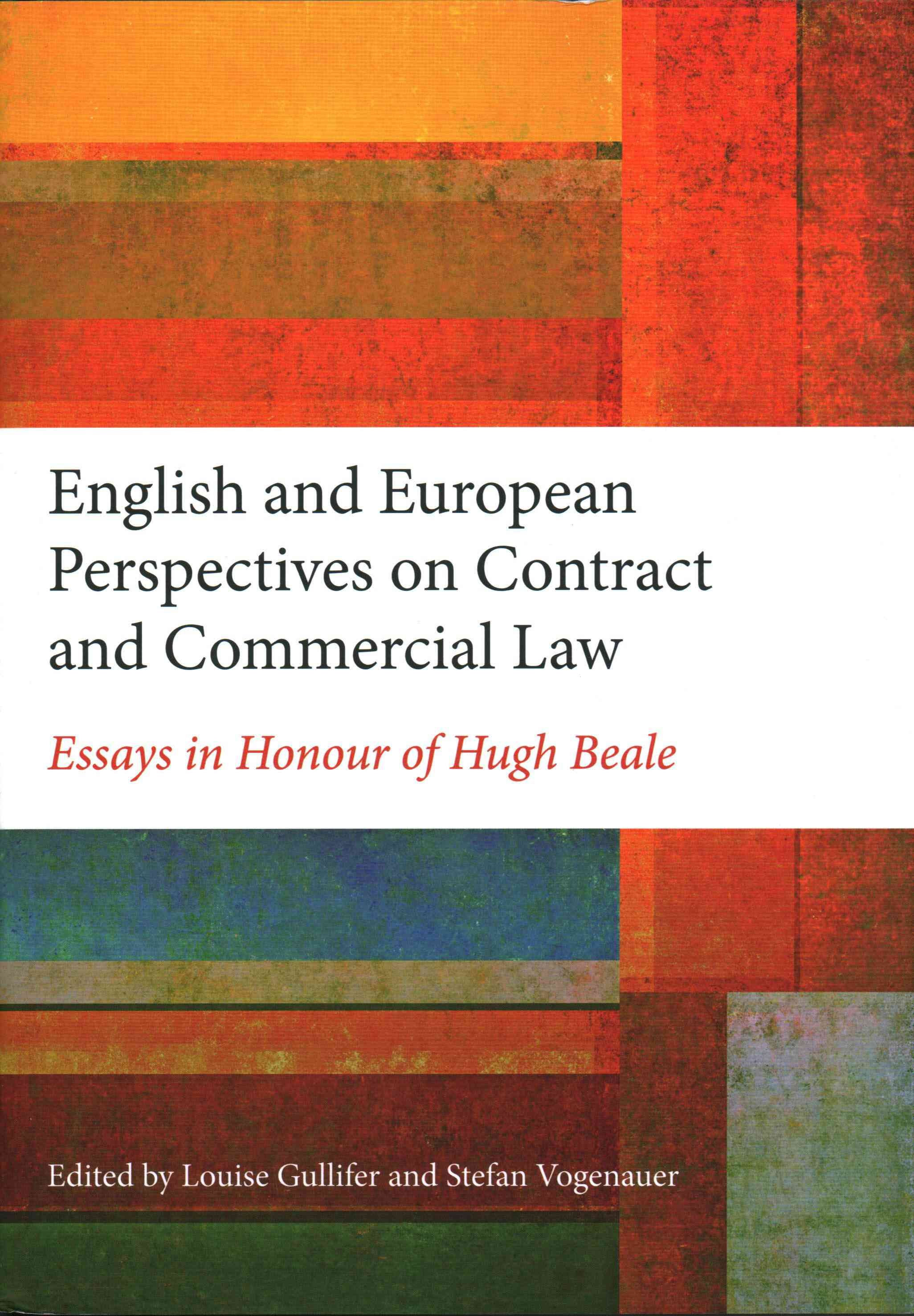English and European Perspectives on Contract and Commercial Law,