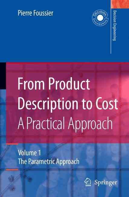 From Product Description to Cost By Pierre Foussier 9781852339739