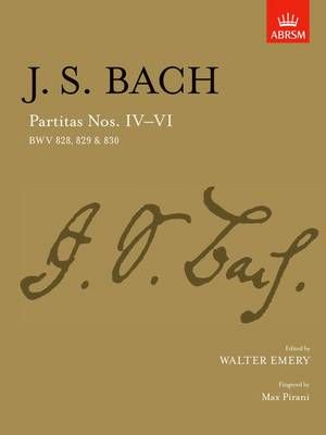 Partitas IV-VI 9781854721952 (Sheet music)