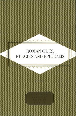 Roman Odes, Elegies & Epigrams By Peter Washington 9781857157345