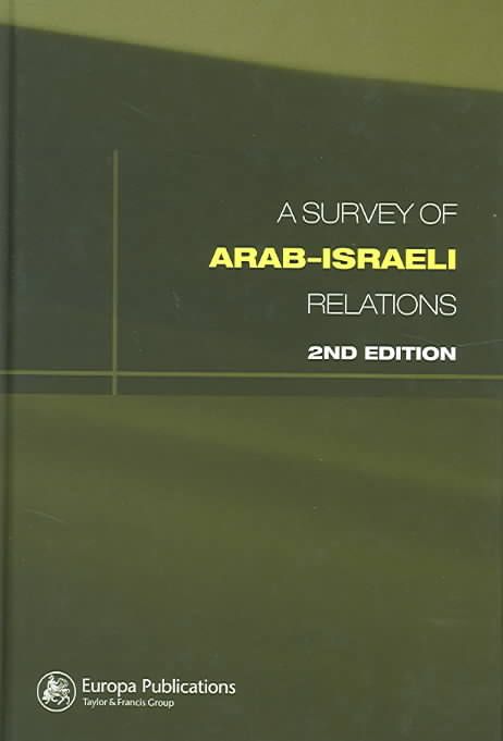 A Survey of Arab-Israeli Relations By Cathy Hartley 9781857432619