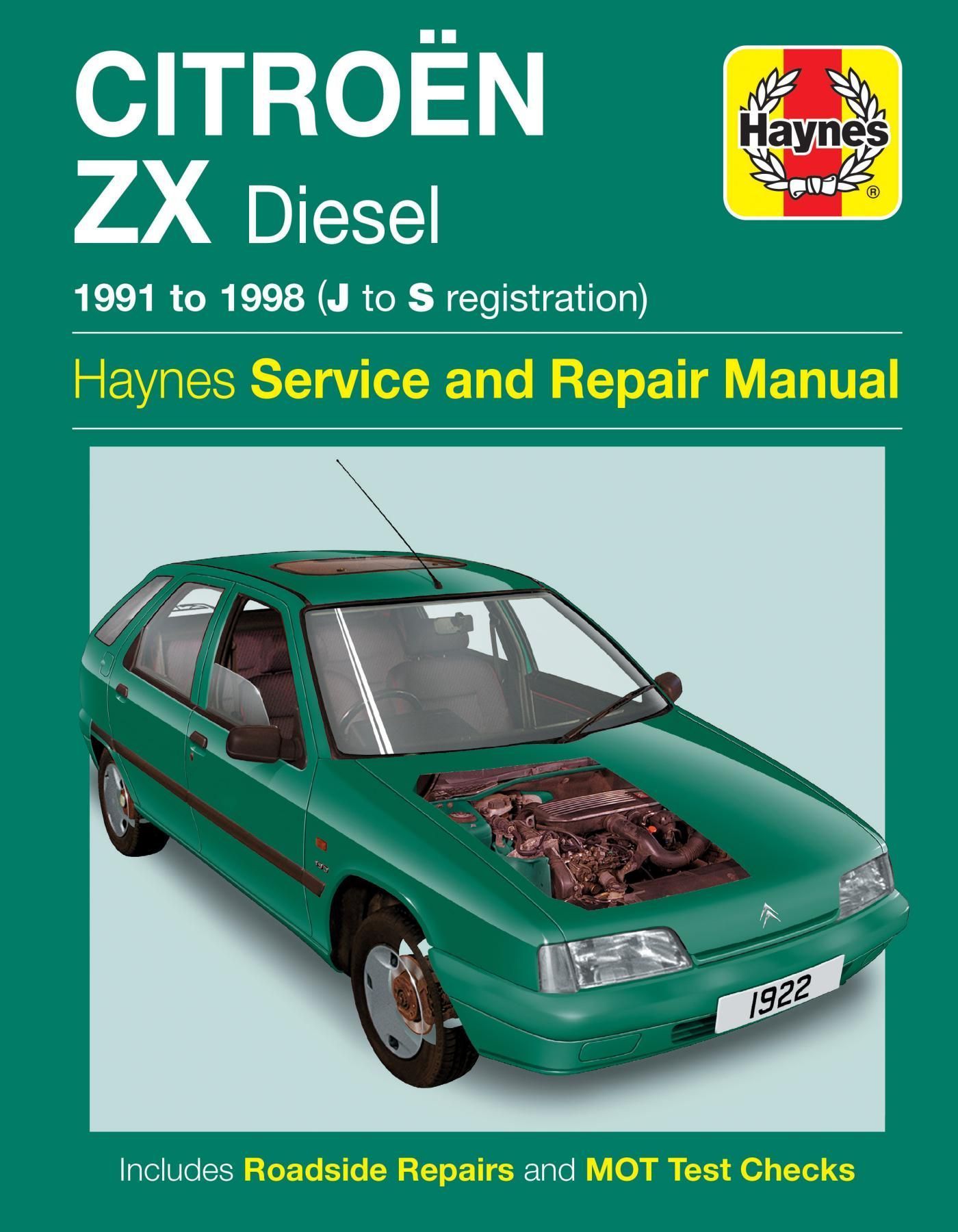 Citroen ZX Diesel (91 - 98) Haynes Repair Manual By Haynes Publishing