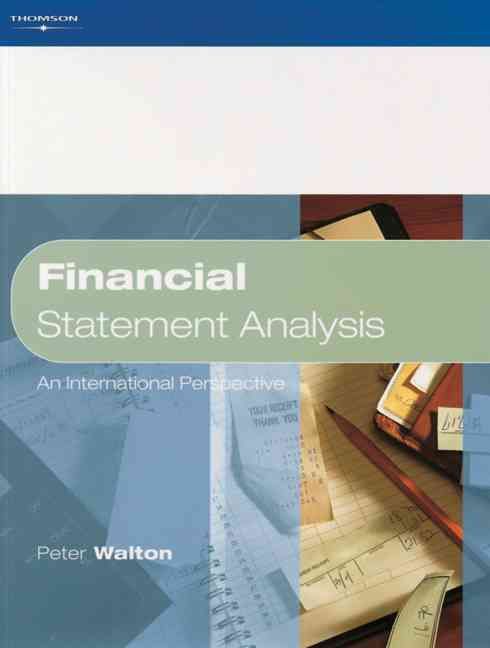 Financial Statement Analysis By Peter J. Walton 9781861524874