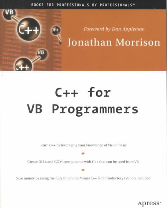 C++ for VB Programmers By Jonathan Morrison 9781893115767 (Paperback)
