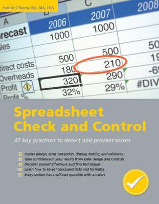 Spreadsheet Check and Control By Patrick O'Beirne 9781905404001