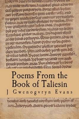Poems from the Book of Taliesin By J Gwenogvryn Evans 9781906834234