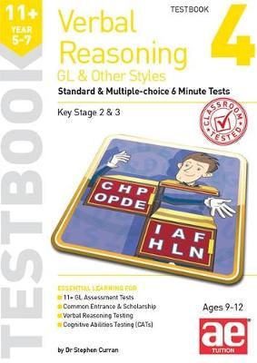 11+ Verbal Reasoning Year 5-7 GL & Other Styles Testbook 4 (Paperback)