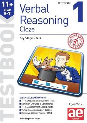 11+ Verbal Reasoning Year 5-7 Cloze Testbook 1 By Stephen C. Curran