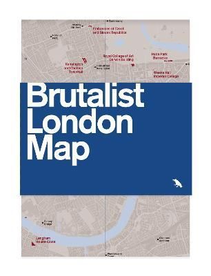 Brutalist London Map 2nd Edition By Henrietta Billings 9781912018833