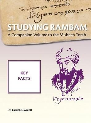 Studying Rambam. A Companion Volume to the Mishneh Torah. By Davidoff