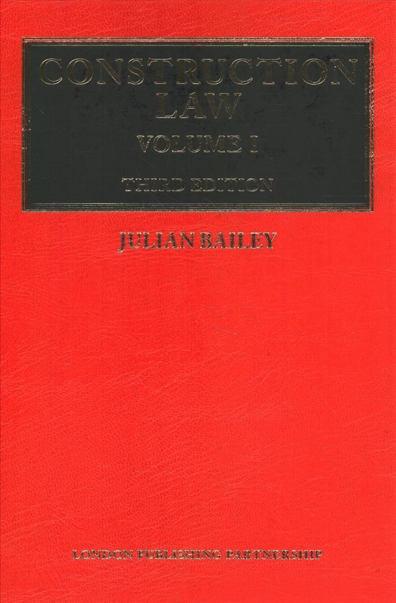 Construction Law By Julian Bailey 9781913019037 (Hardback)