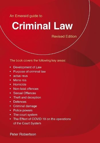 Criminal Law By Peter Robertson 9781913776015 (Paperback)