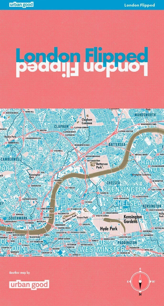 London Flipped By Urban Good 9781914432170 (Sheet map, folded)