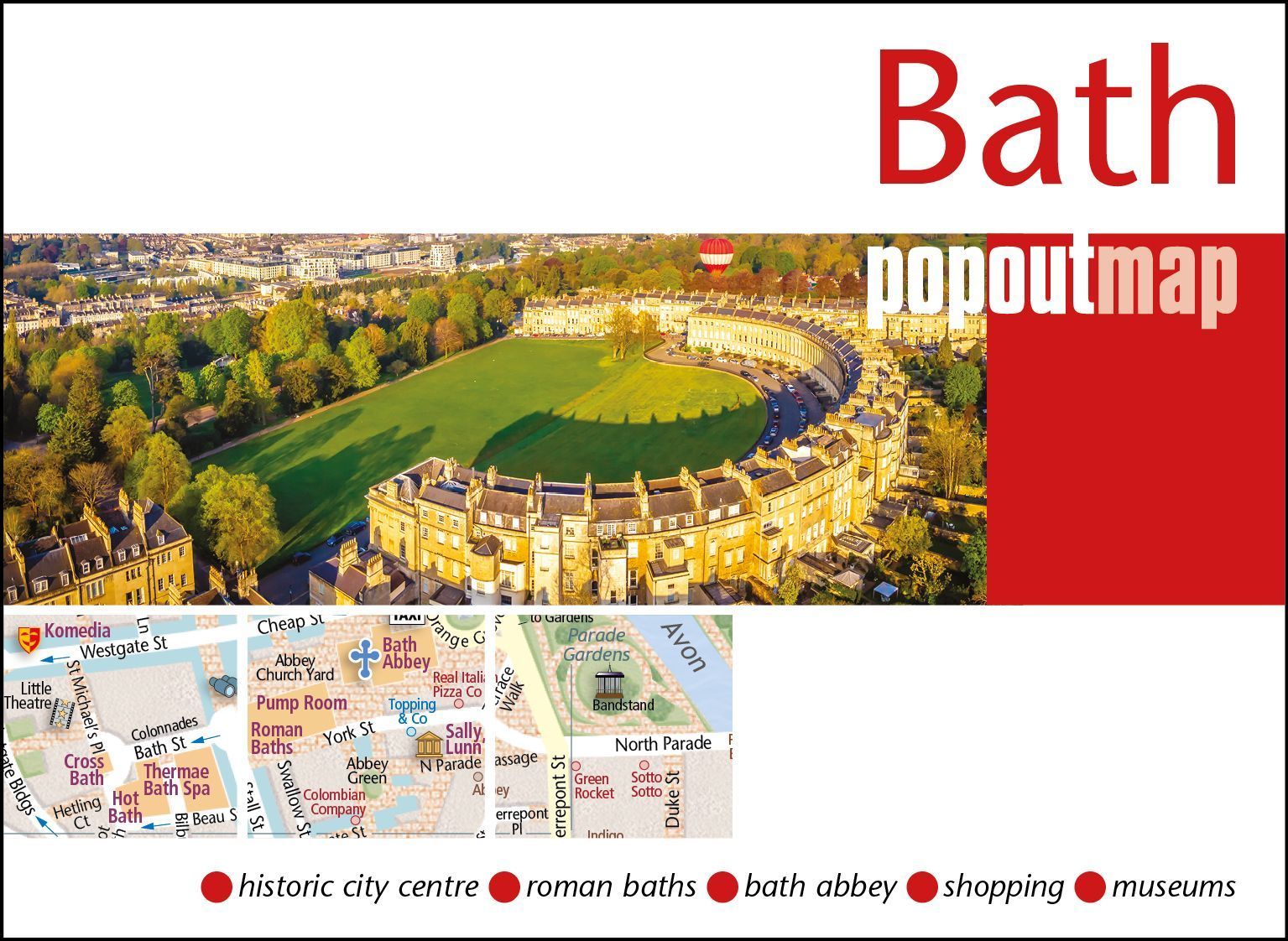 Bath PopOut Map By PopOut Maps 9781914515347 (Sheet map, folded)
