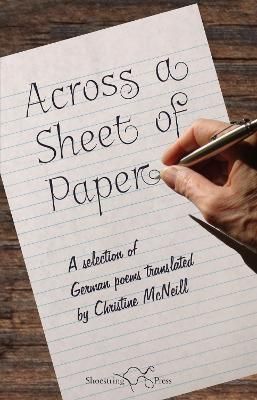 Across a Sheet of Paper By Christine McNeil 9781915553003 (Paperback)