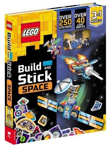LEGO Books: Build and Stick: Space (Includes LEGO Bricks, Book and Over 250 Stickers)