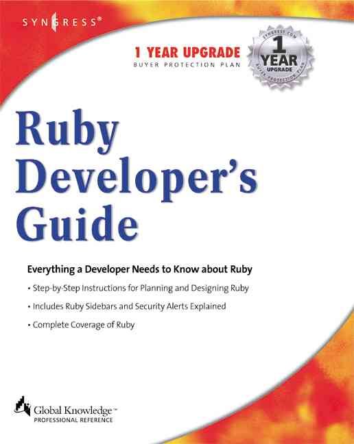 Ruby Developers Guide By Syngress, 9781928994640 (Paperback)