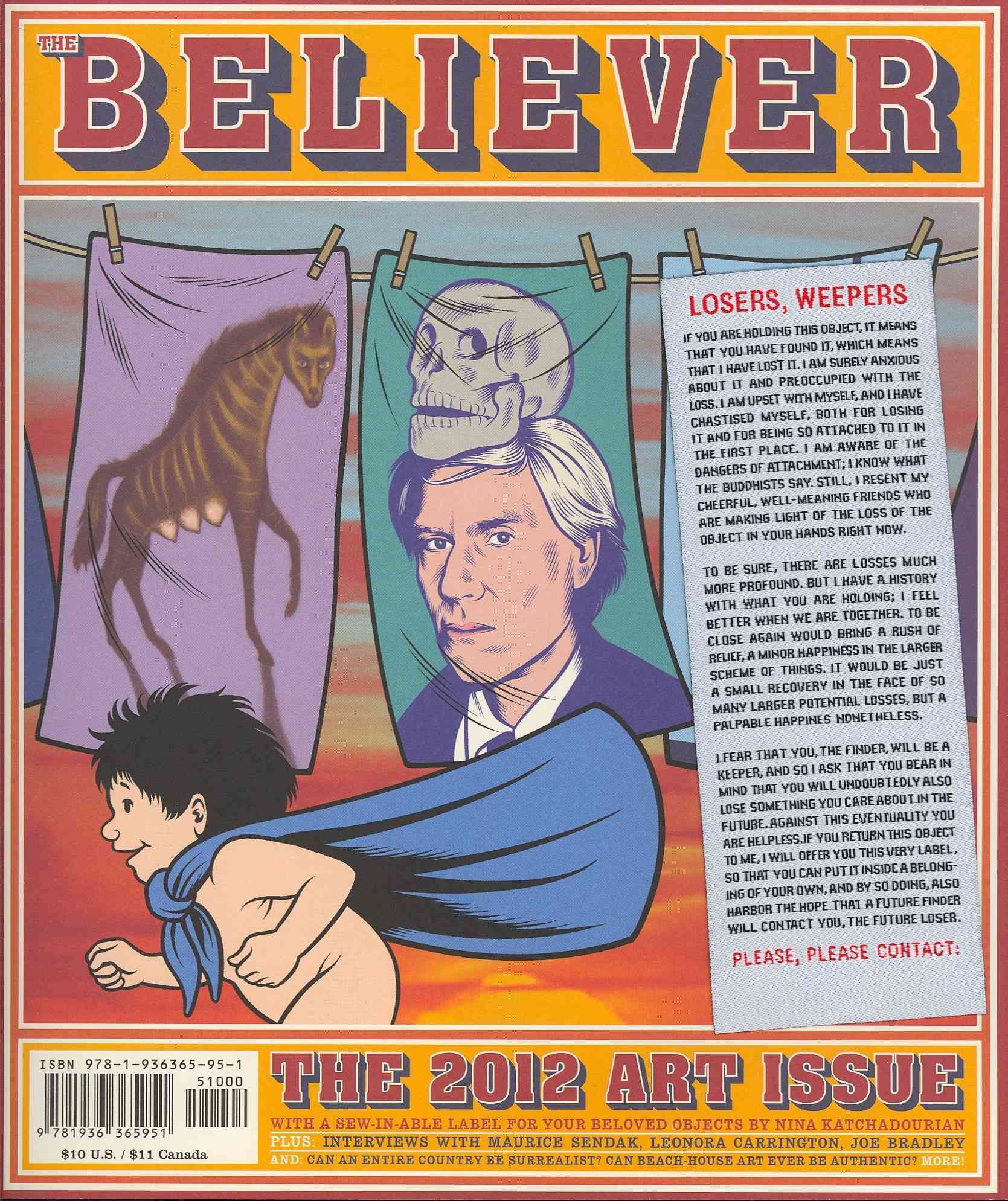 The Believer: The Art Issue By Heidi Julavits 9781936365951