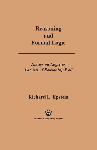 Reasoning and Formal Logic By Richard L Epstein 9781938421037