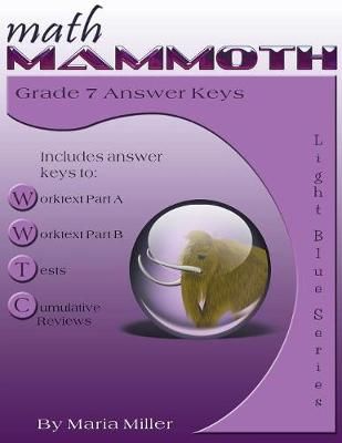 Math Mammoth Grade 7 Answer Keys By Dr Maria Miller 9781942715276