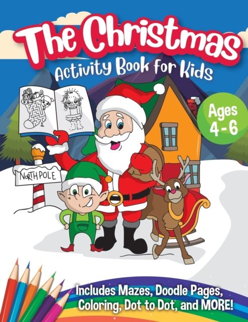 Christmas Activity Book for Kids - Ages 4-6 By Peanut Prodigy