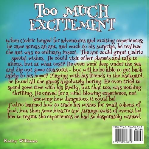 Too Much Excitement By Williams 9781956630350 (Paperback)