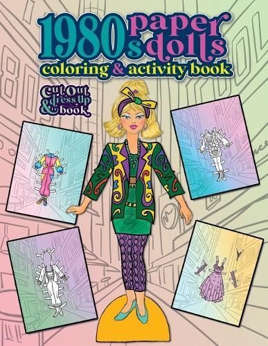 1980S Paper Dolls Coloring and Activity Book By Anna Nadler