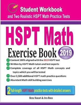 HSPT Math Exercise Book By Reza Nazari, Ava Ross 9781970036381