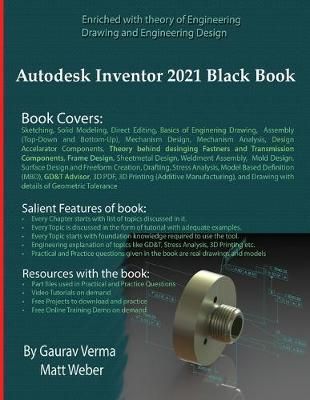 Autodesk Inventor 2021 Black Book By Gaurav Verma 9781988722955