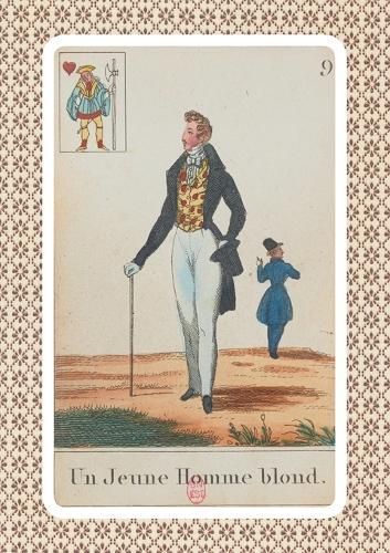 Carnet Blanc, Cartomancie, Homme Blond, 18e Siecle By Sans Auteur